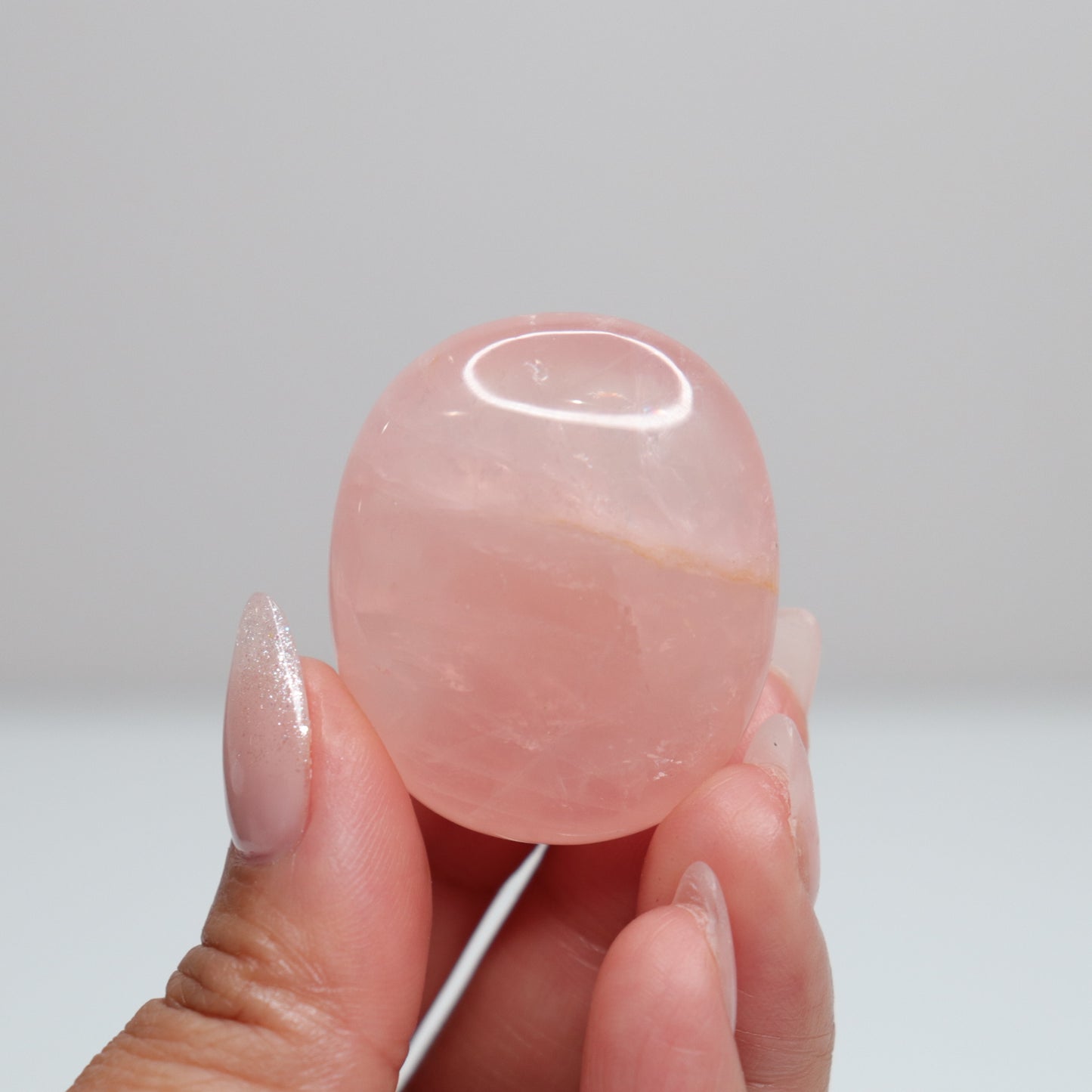 Rose Quartz Palm Stone 49