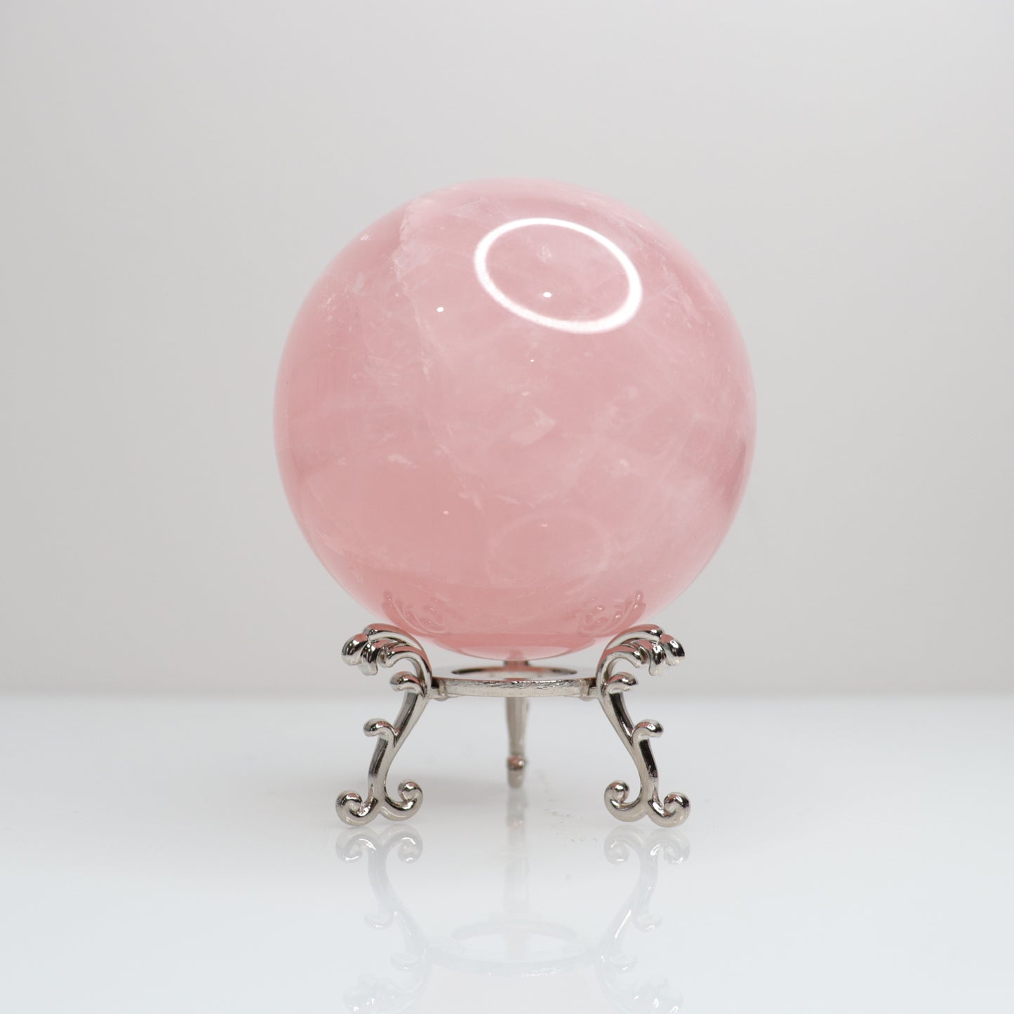 Rose Quartz Sphere w/ Stars 6