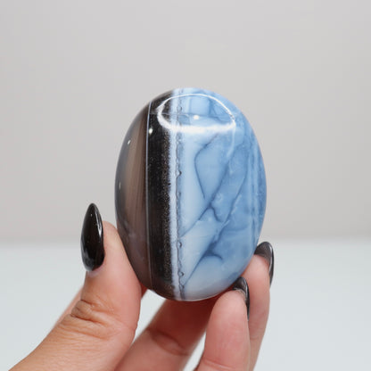 Blue Opal Palm Stone 45