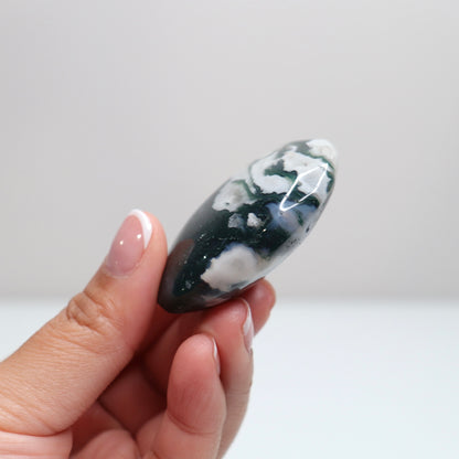 Moss Agate Palm Stone | 45