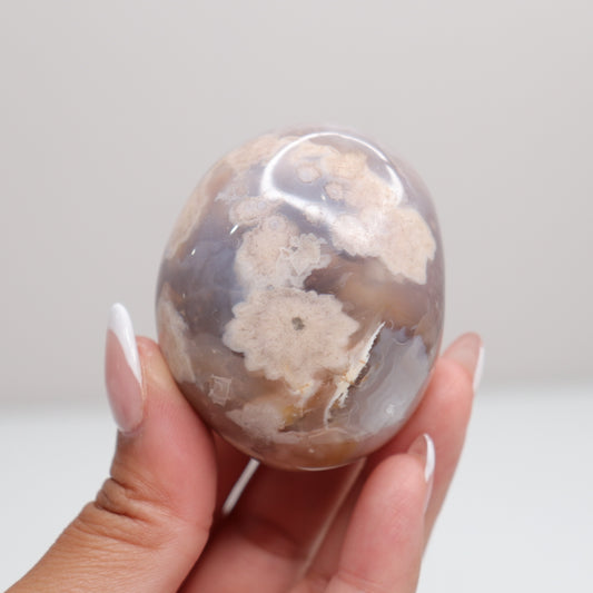 Flower Agate Palm Stone | 1*