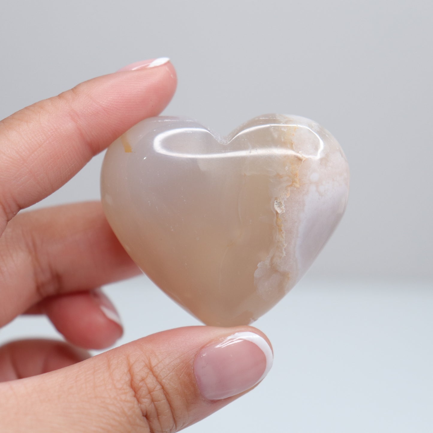 Flower Agate Heart | 34