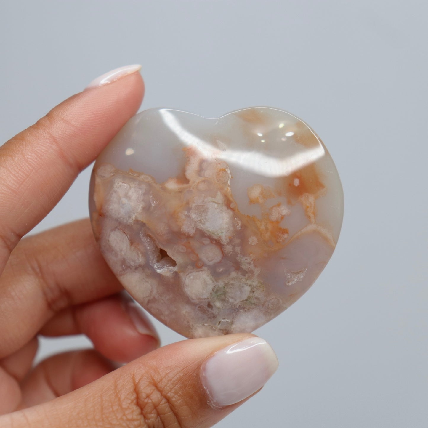Flower Agate Heart | 6