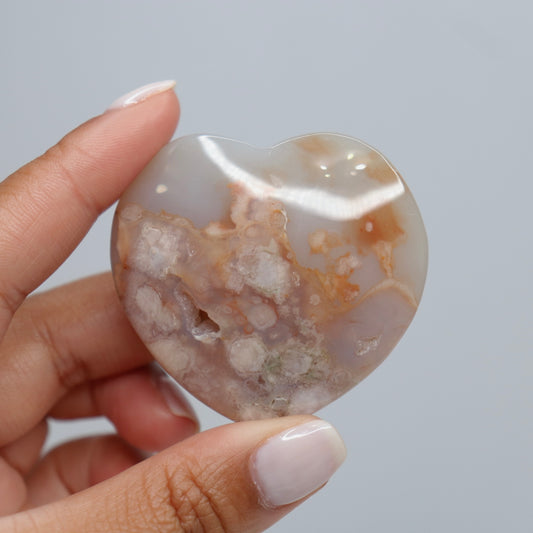 Flower Agate Heart | 6