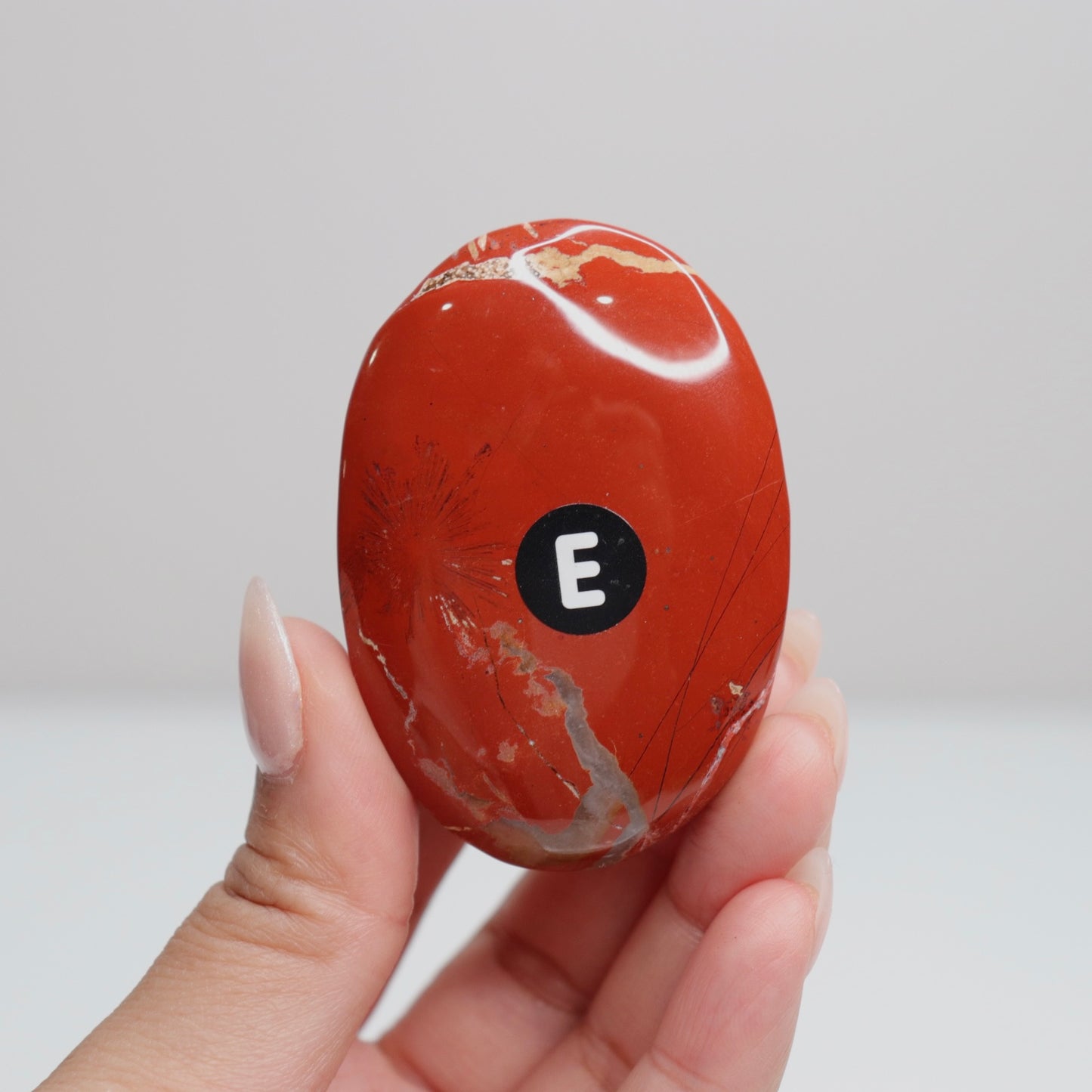 Red Jasper Palm Stone