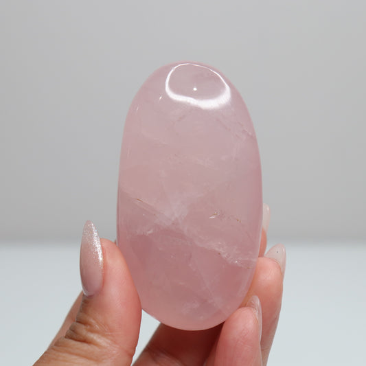 Rose Quartz Palm Stone 56