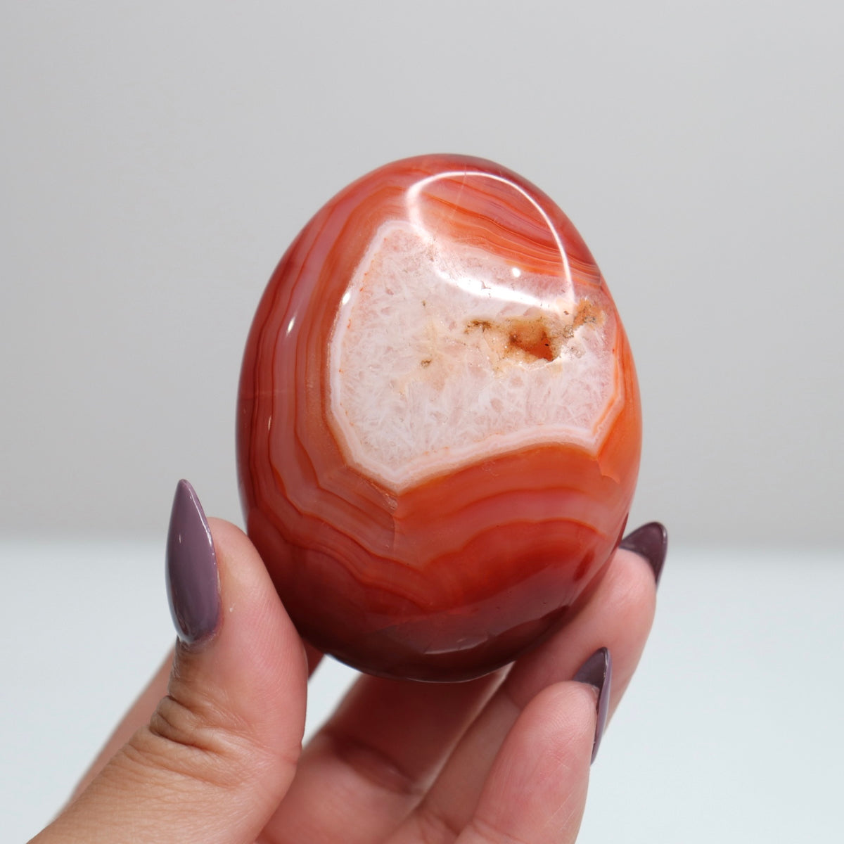 Carnelian Palm Stone 7