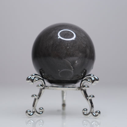 Silver Sheen Obsidian Sphere | 4