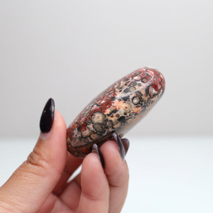Leopard Skin Jasper Palm Stone | 27