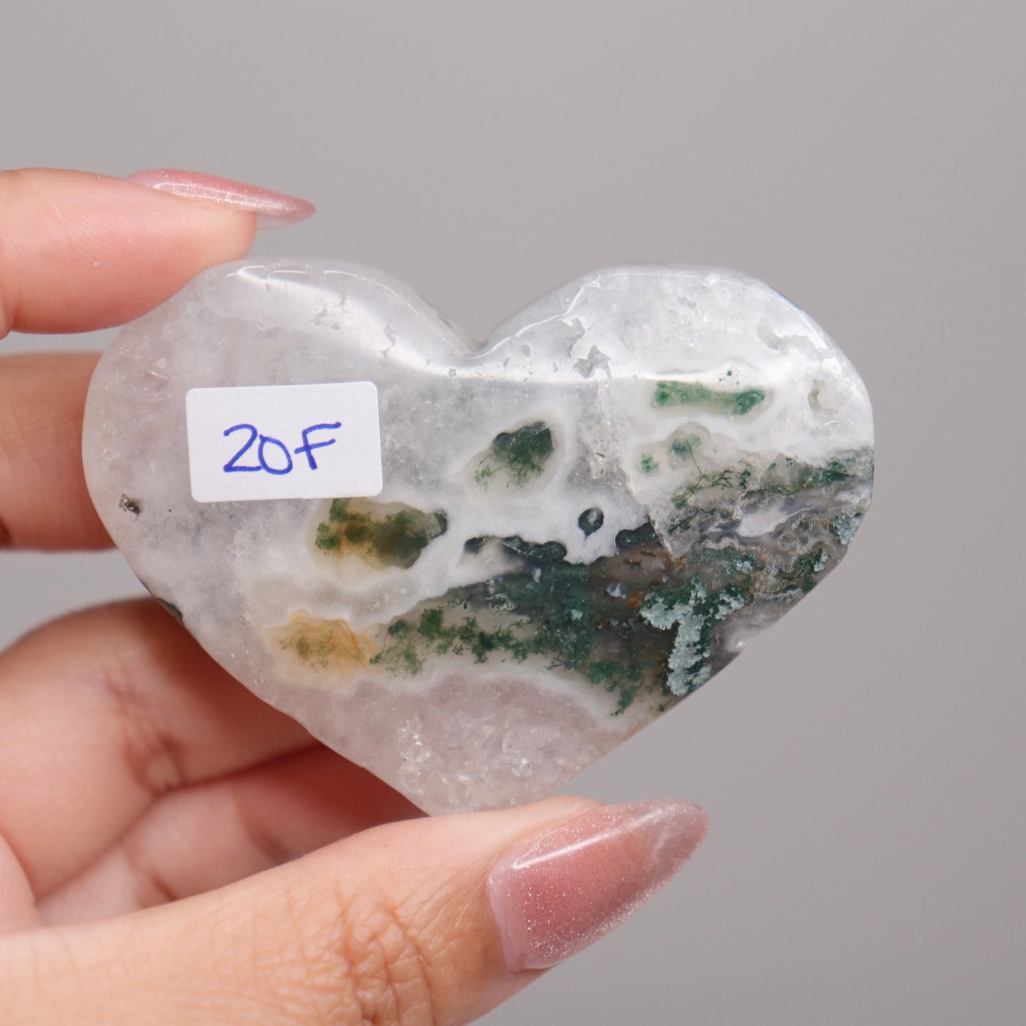 Moss Agate Heart | 22