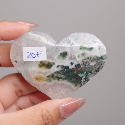 Moss Agate Heart | 22