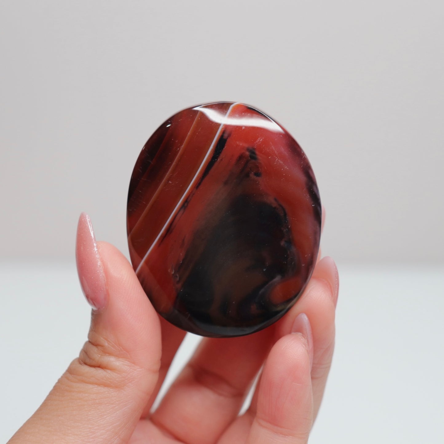 Sardonyx Palm Stone 55