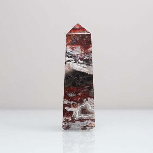 Mexican Lace Agate Tower 121
