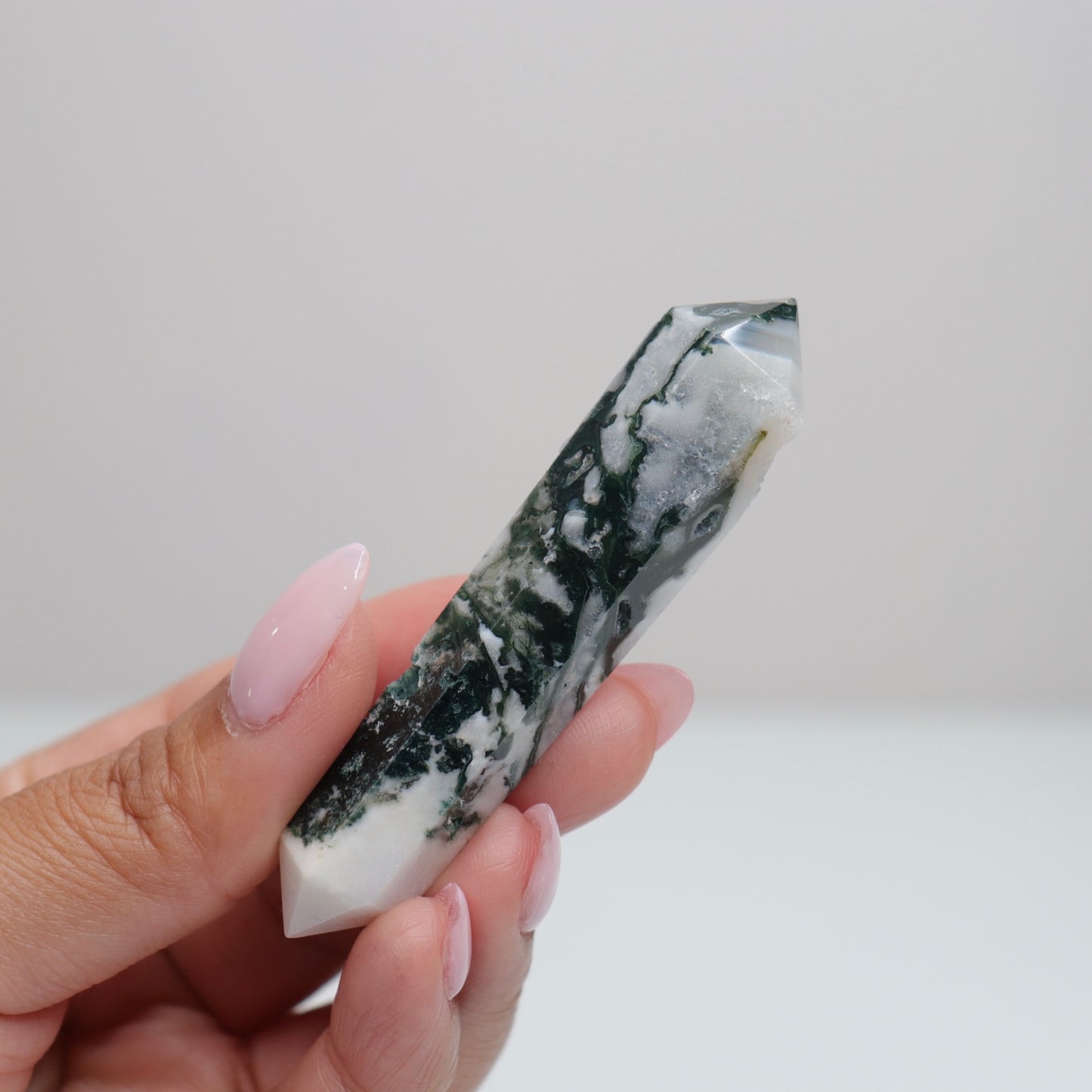 Moss Agate DT w/ Druzy | 16
