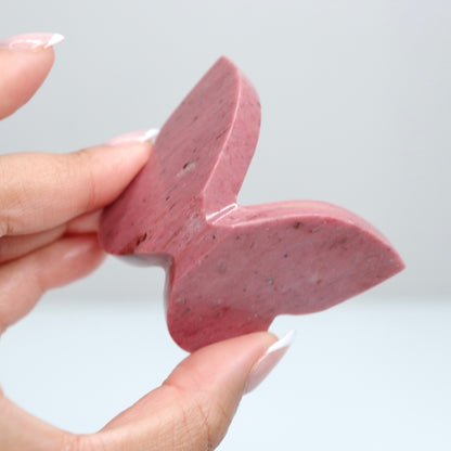 Pink Petrified Wood Butterly J
