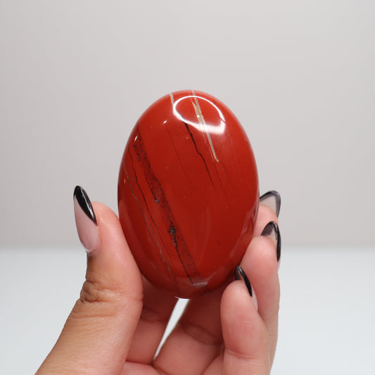 Red Jasper Palm Stone  | B
