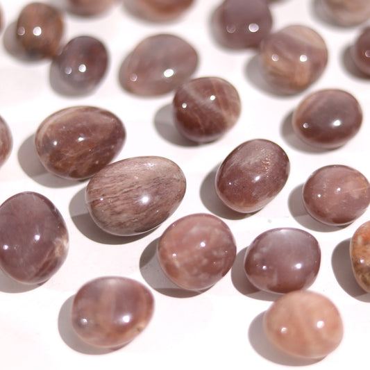 Peach Moonstone X Sunstone Tumbles