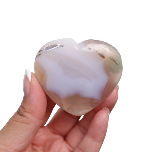 Flower Agate Heart | 17