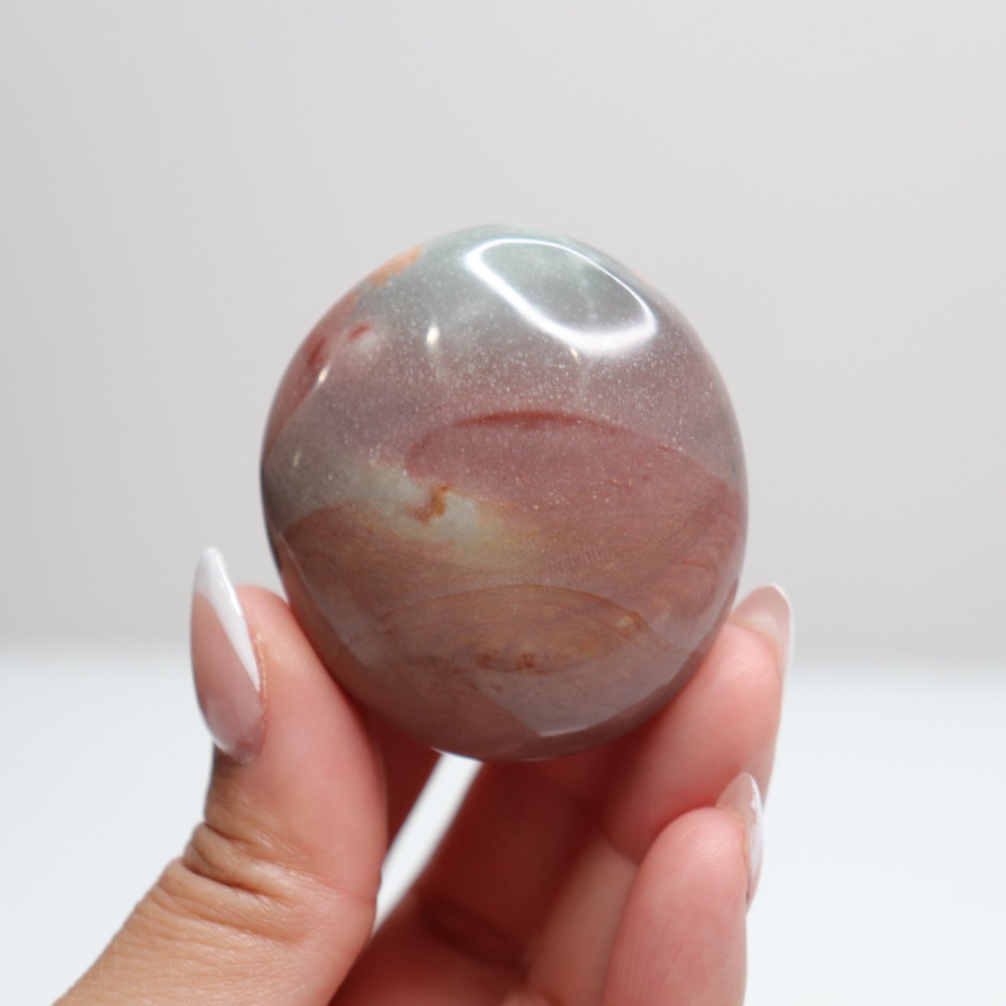 Polychrome Jasper Palm Stone | 15
