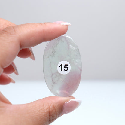 Fluorite Palm Stone | 15