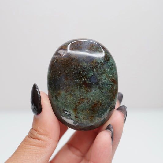 Moss Agate Palm Stone 33