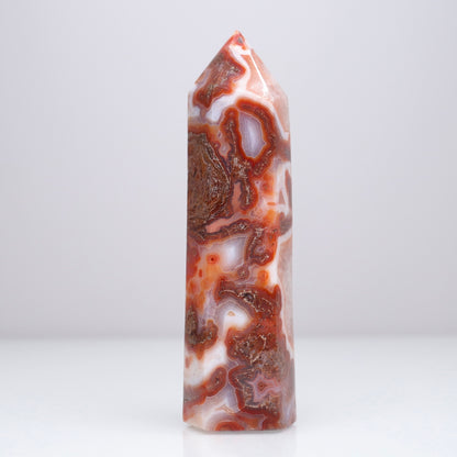 Carnelian X Moss Agate Tower | 2