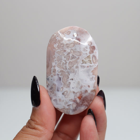 Flower Agate Palm Stone | 8