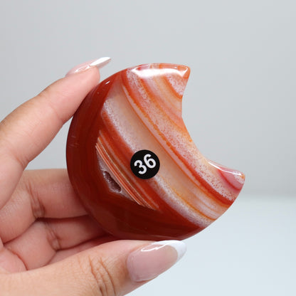 Carnelian Agate Moon 36