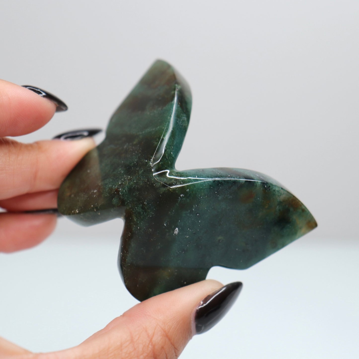 Moss Agate Butterfly 10