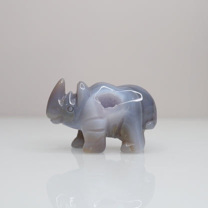 Druzy Agate Rhinoceros 🦏