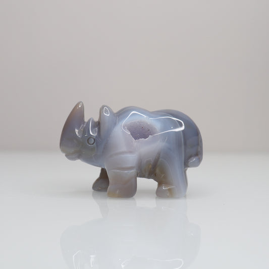 Druzy Agate Rhinoceros 🦏
