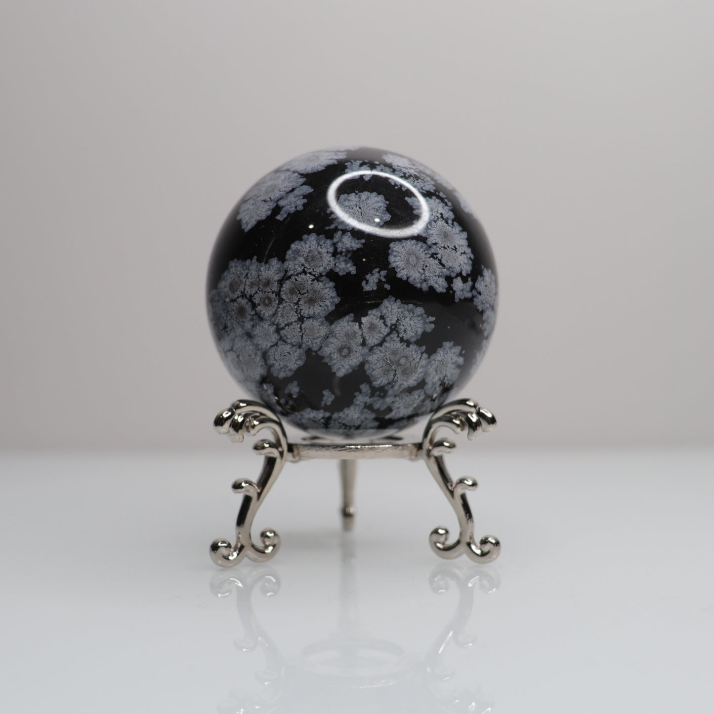 Snowflake Obsidian Sphere | 71