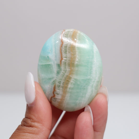 Caribbean Calcite Palm Stone | L