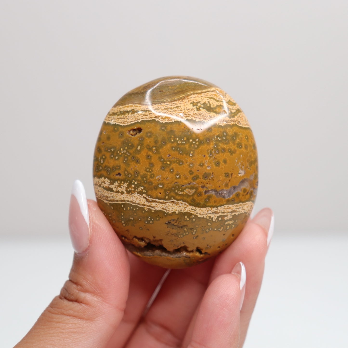 Ocean Jasper Palm Stone | D