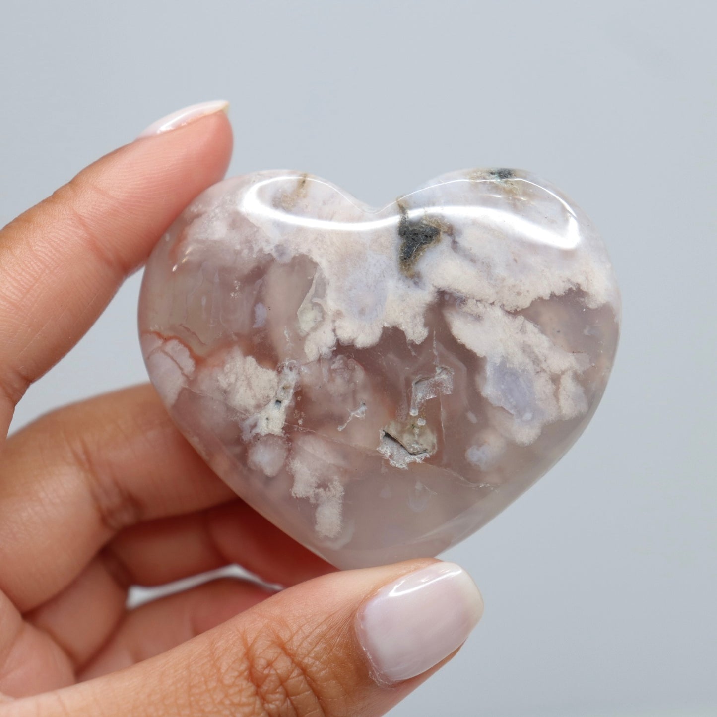 Flower Agate Heart | 7