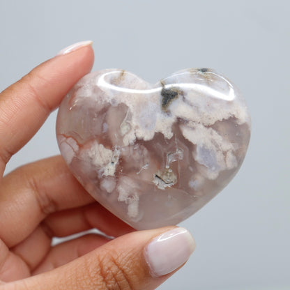 Flower Agate Heart | 7