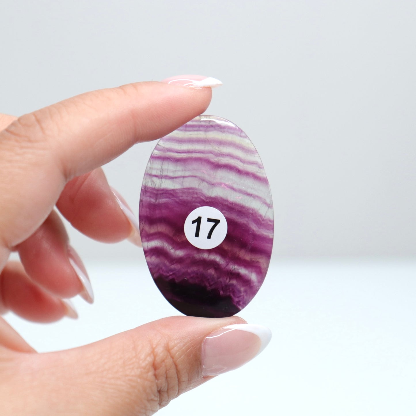 Fluorite Palm Stone | 17