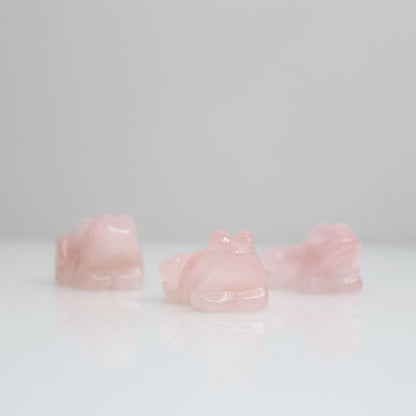 Rose Quartz Frogs | 1.5”