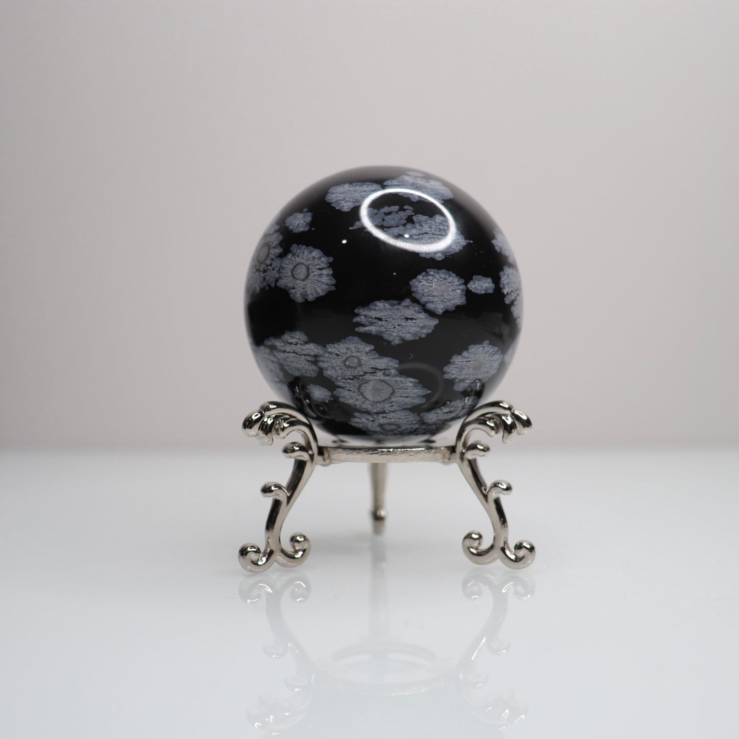 Snowflake Obsidian Sphere | 65