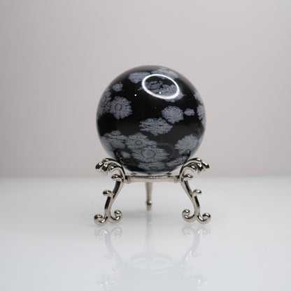 Snowflake Obsidian Sphere | 65