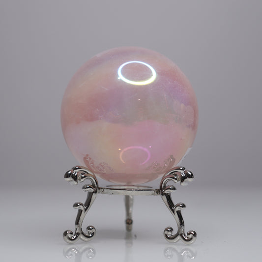 Aura Rose Quartz Sphere | 2