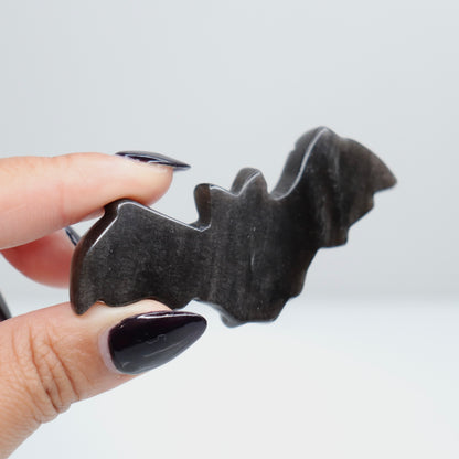 Silver Sheen Obsidian Bat  | 74