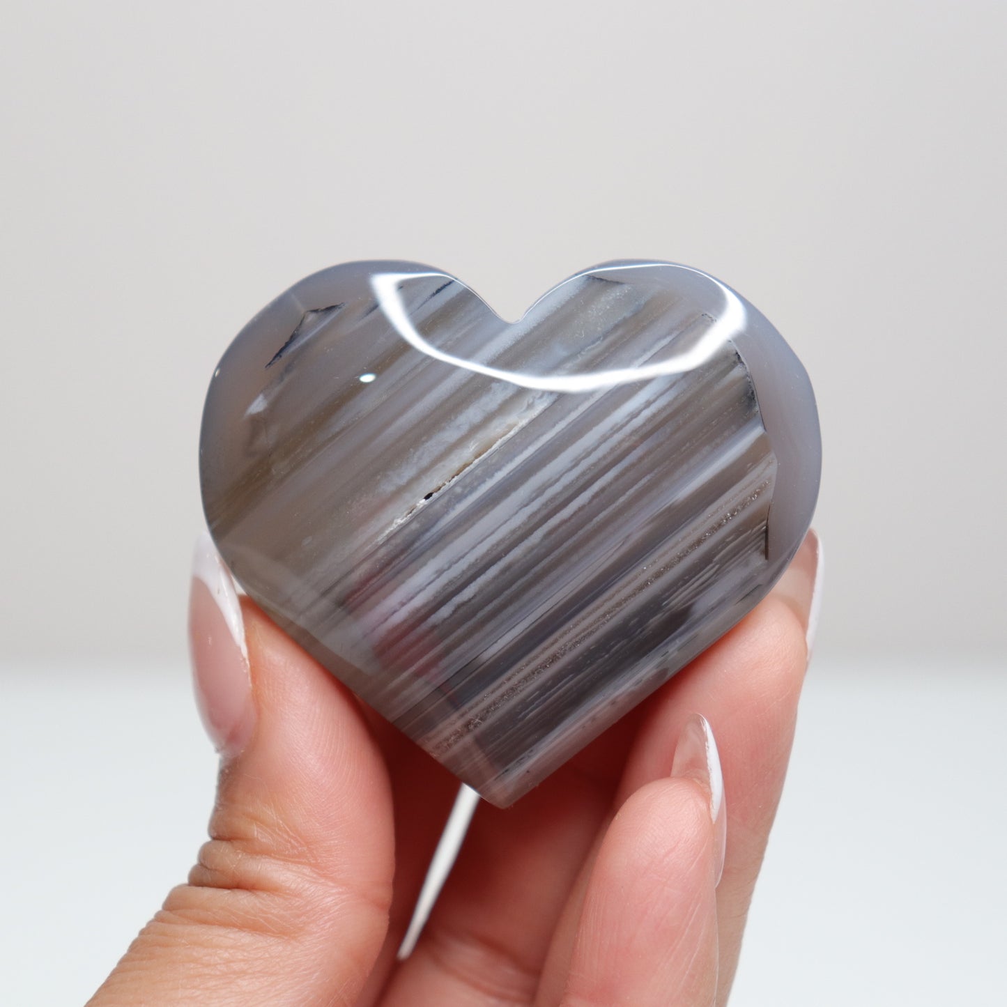 Banded Agate Heart 62