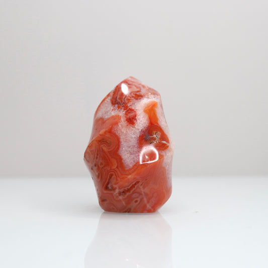 Carnelian Flame w/ Moss Agate | 16