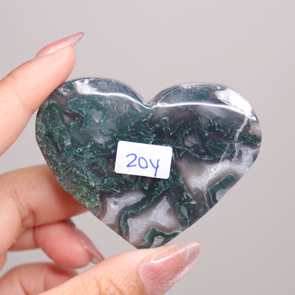Moss Agate Heart | 17