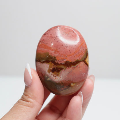 Polychrome Jasper Palm Stone | 13