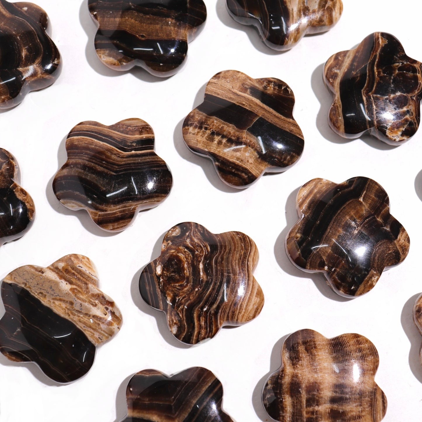 Chocolate Calcite Flowers