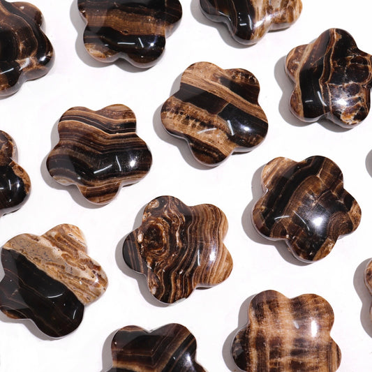 Chocolate Calcite Flowers