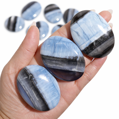 Blue Opal Palm Stones