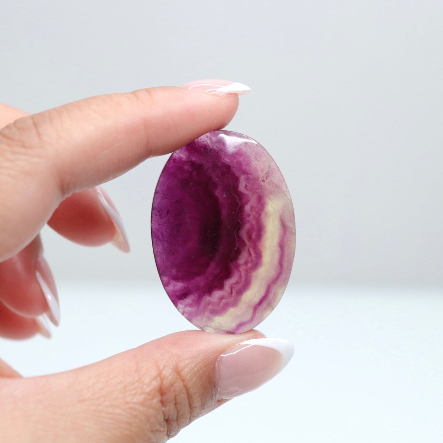 Fluorite Palm Stone | 14